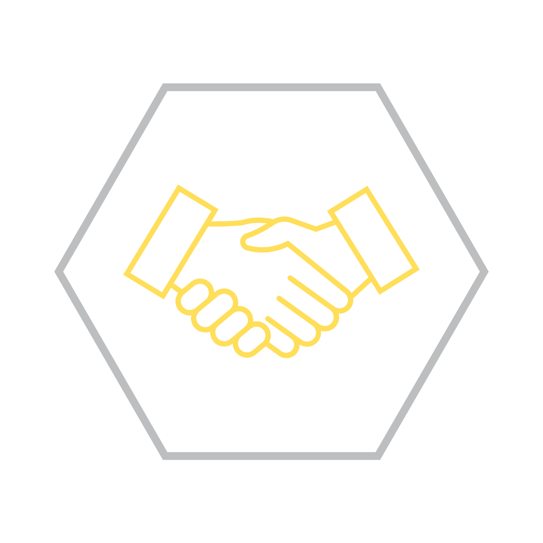 Yellow Handshake